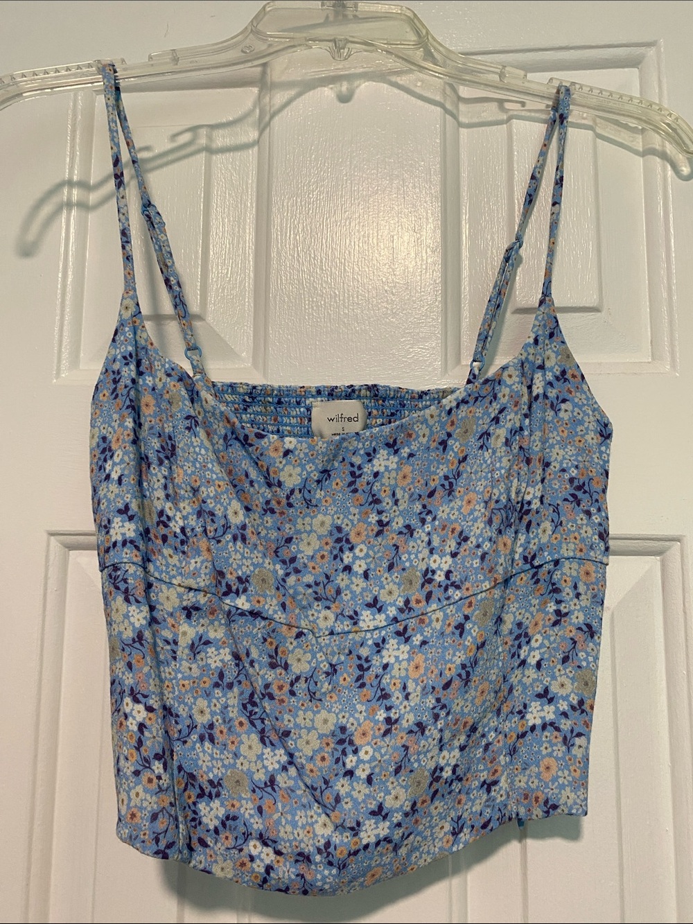 Wilfred Blue Floral Spaghetti-Strap Cami Top